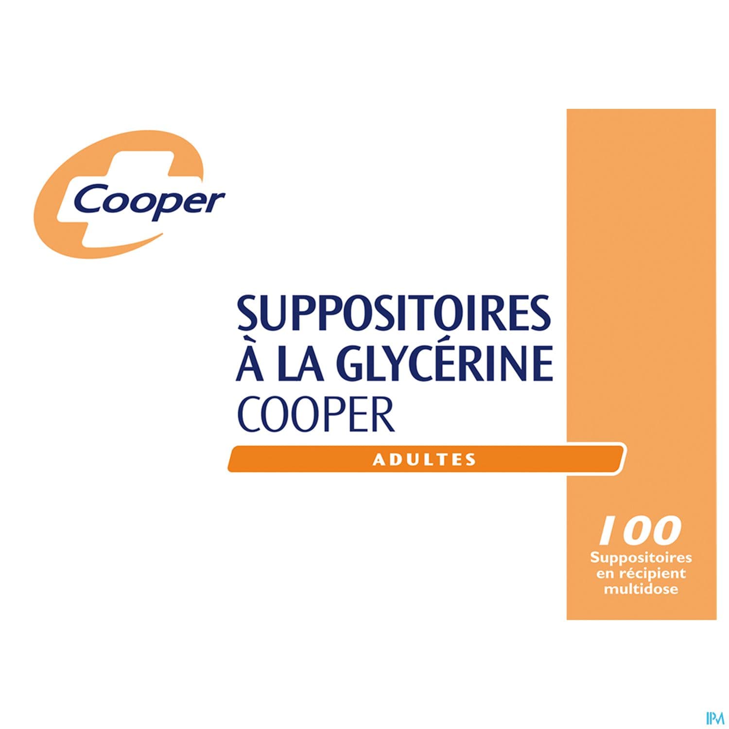 Cooper Suppositoire Glycerine Adulte 100
