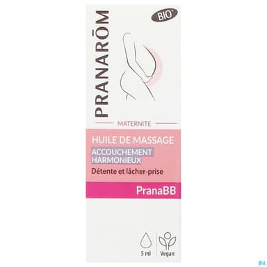 Pranarom Pranabb Maternite Huile Massage Accouchement Harmonieux Bio 5ml