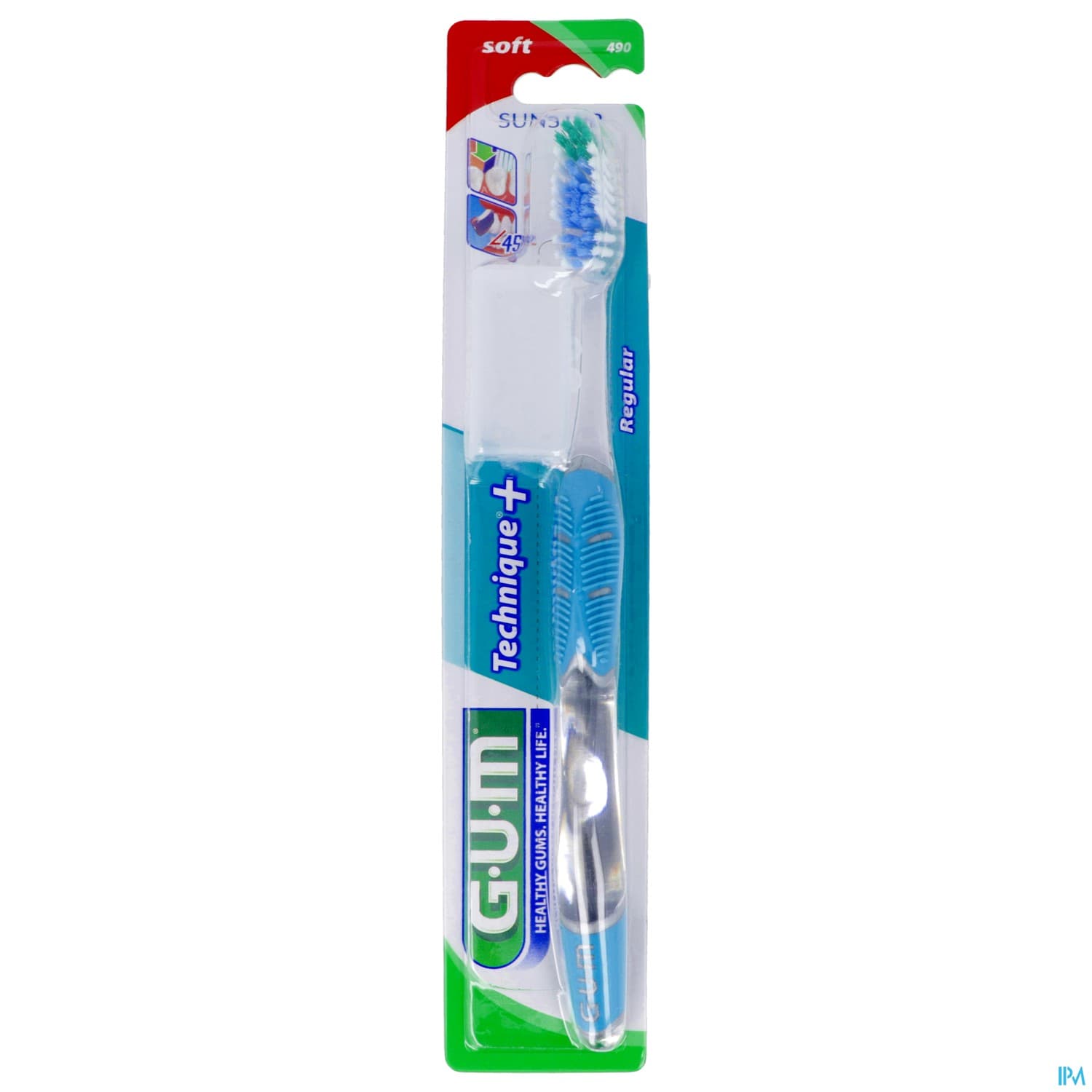 Gum technique+ brosse à dents souple normale (modèle 490)