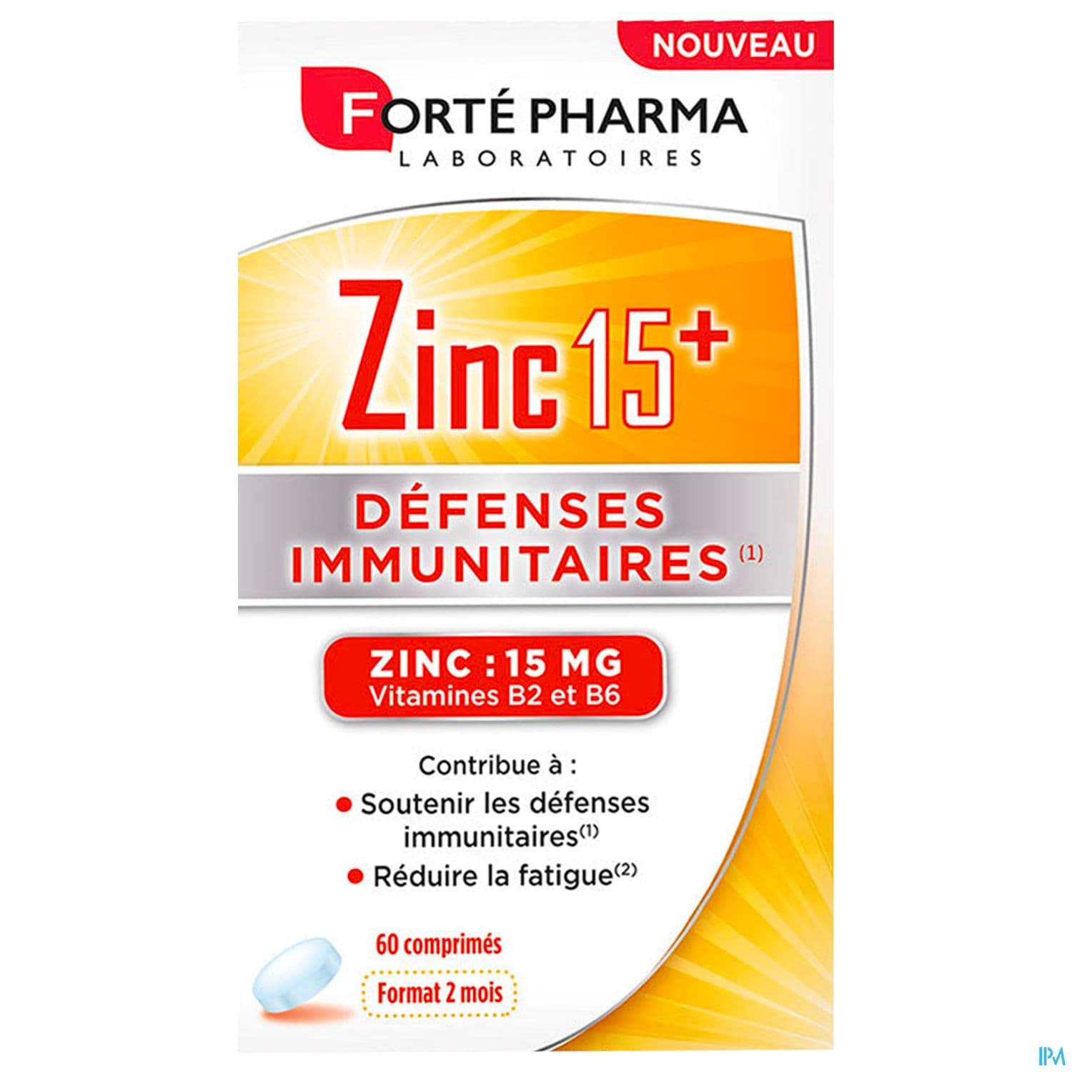 Forte Pharma Zinc 15+ Comprime 60