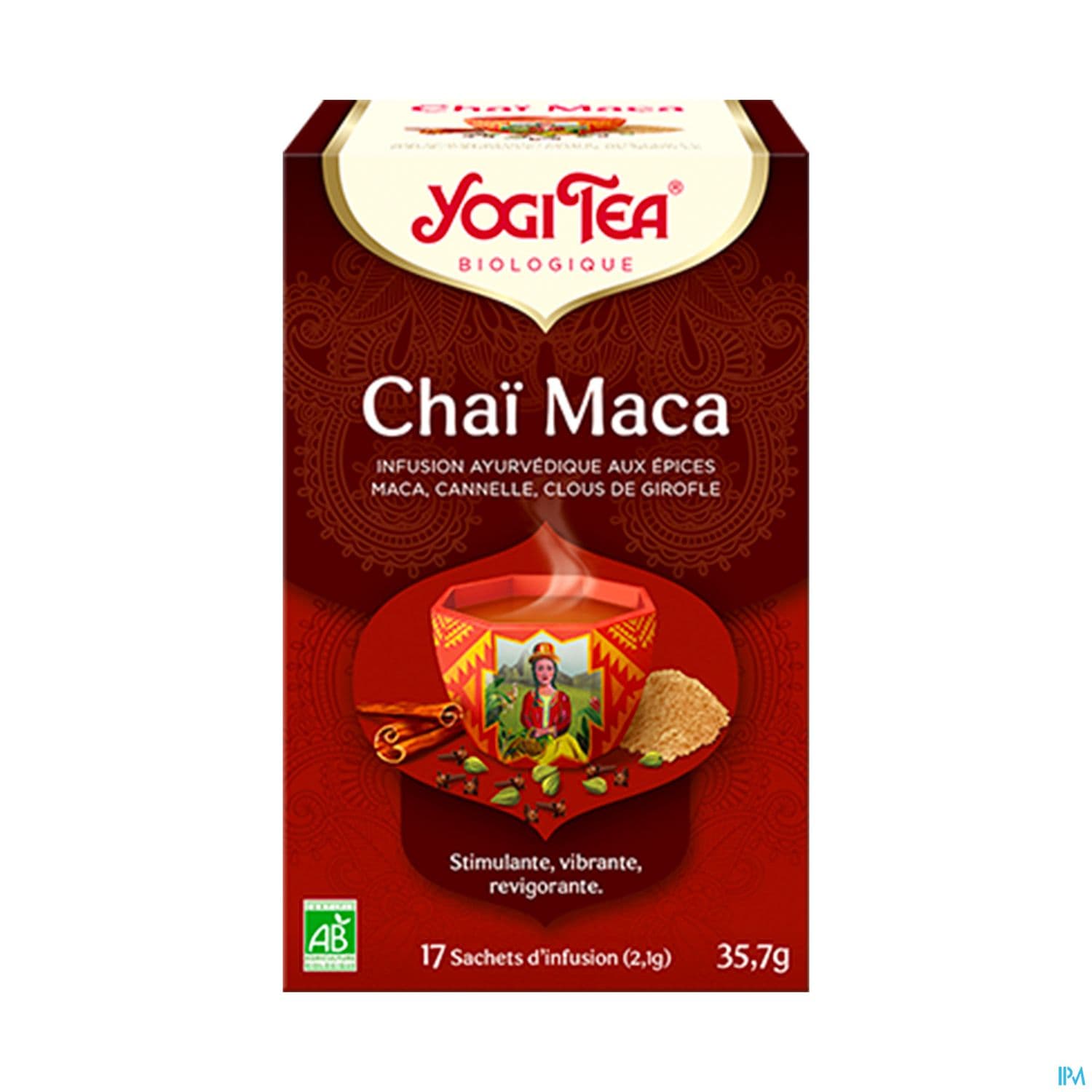 YOGI TEA MACA CHAI BIO SACH