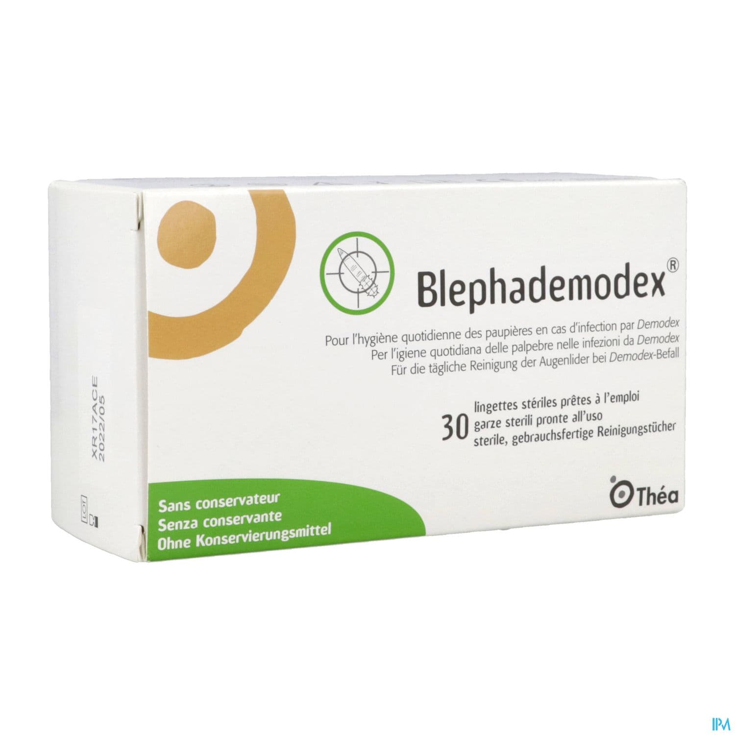 Blephademodex Lingette Impregnee Sans Rincage 30
