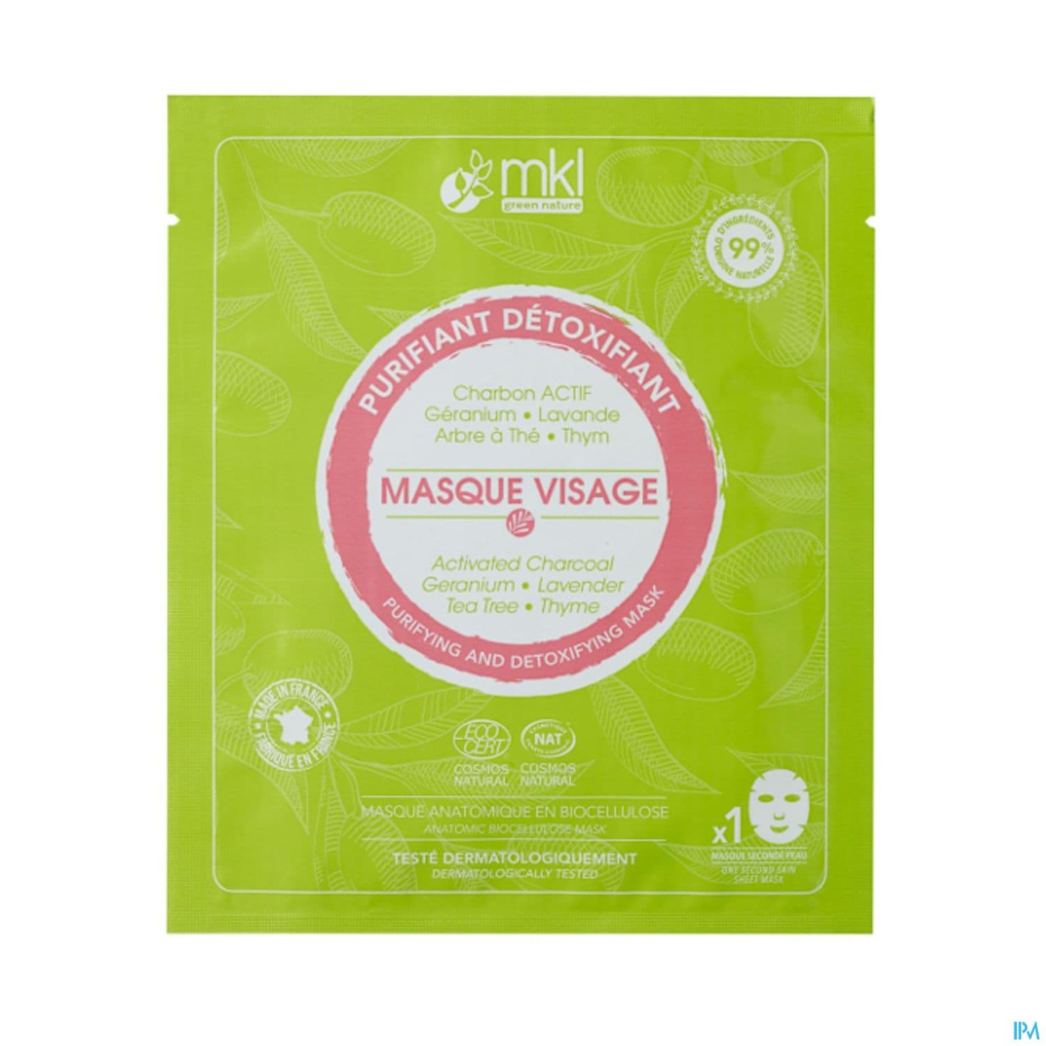 Mkl Green Nature Masque Visage Purifiant Detoxifiant Cosmos Nat 10ml