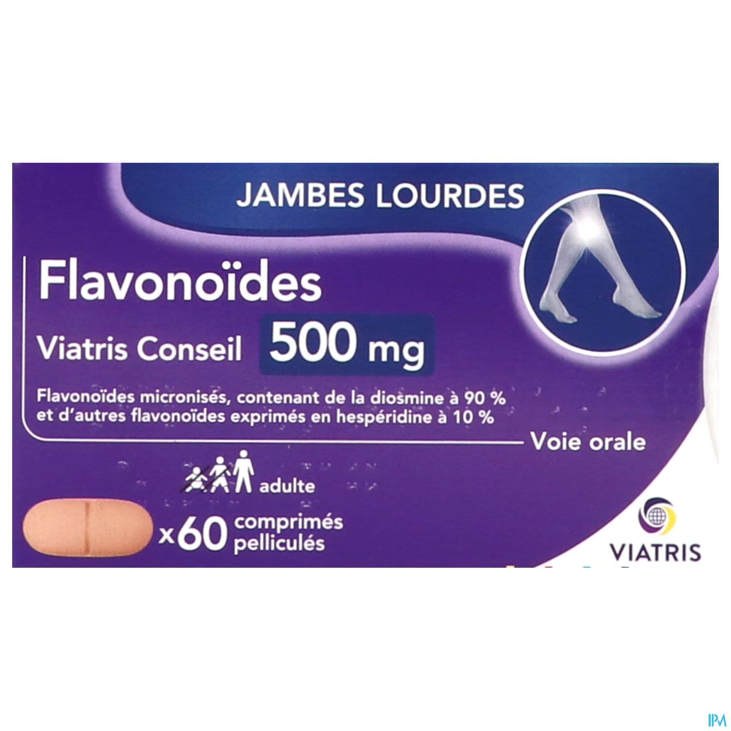 FLAVONOIDES 500MG VIATRIS CPR 60