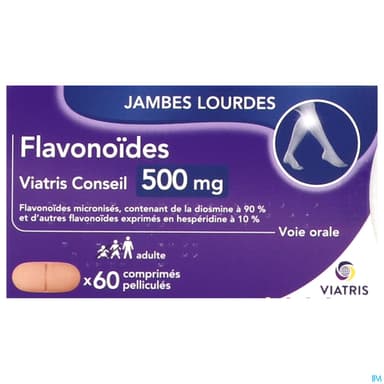 FLAVONOIDES 500MG VIATRIS CPR 60