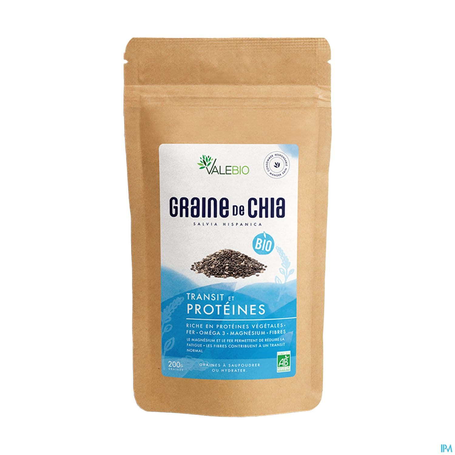 VALEBIO GRAINE DE CHIA BIO 200G