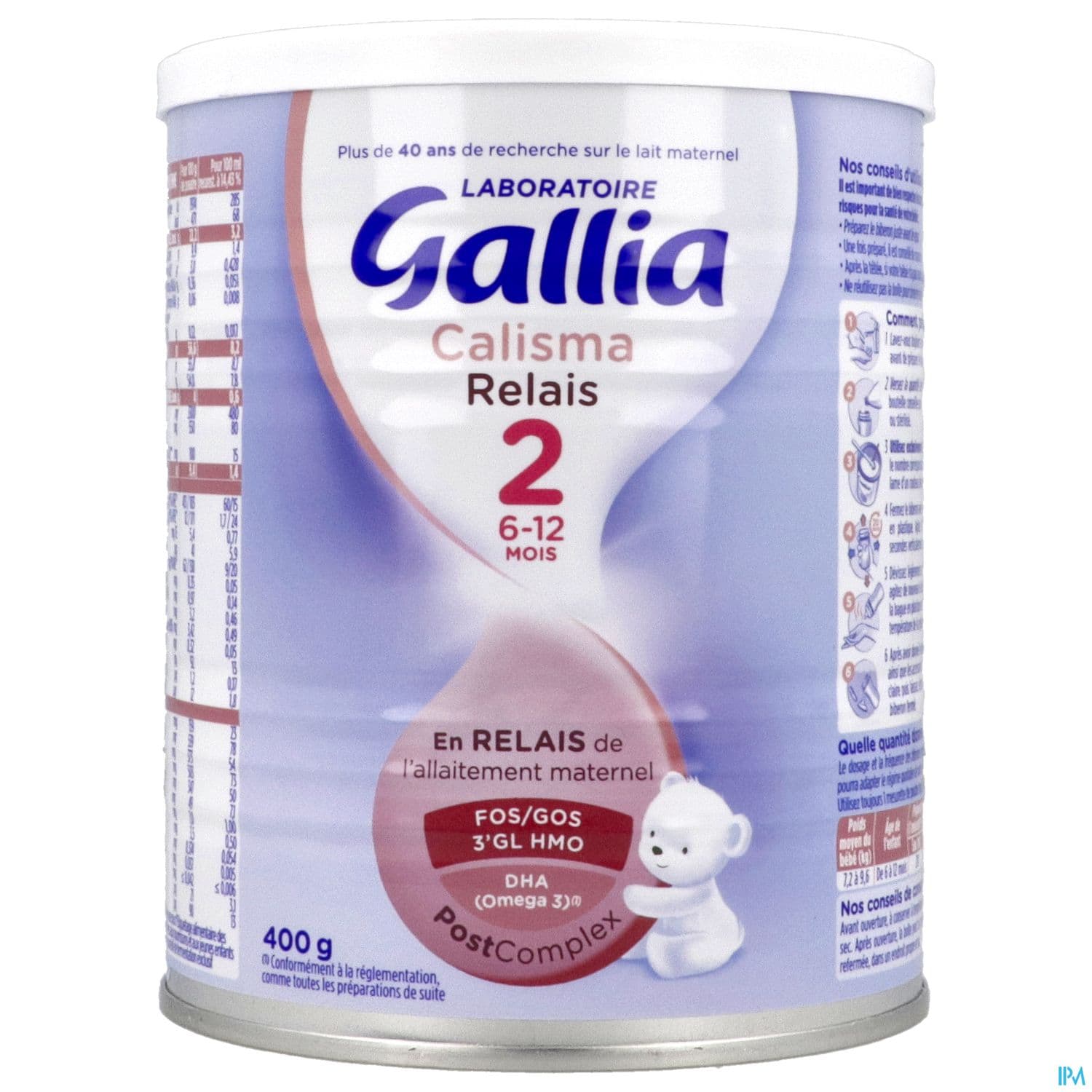 Gallia Calisma Relais 2eme Age 400g