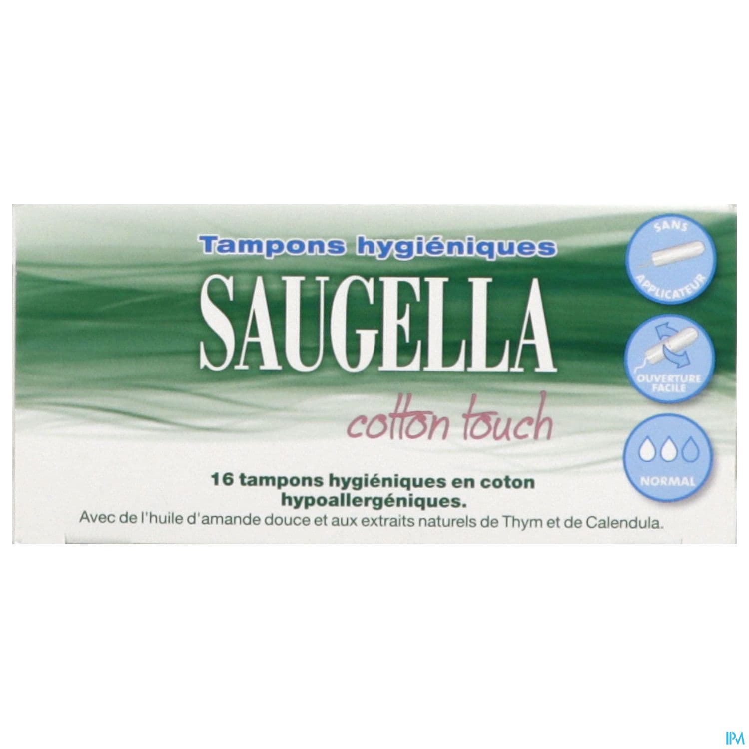SAUGELLA COT TOUCH TAMP NORMAL 16
