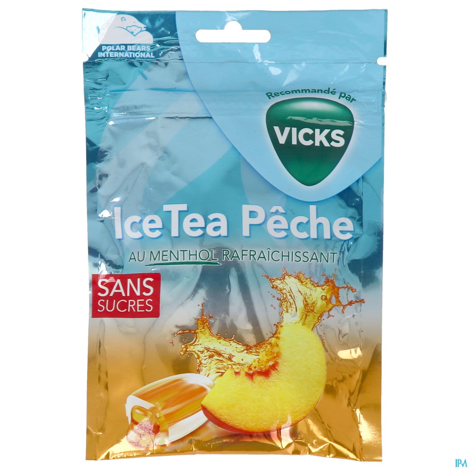 VICKS BONBONS ICE TEA PECHE SS 72G