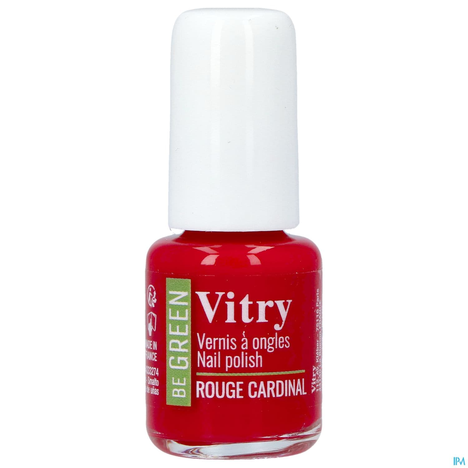 Vitry Be Green Vernis Ongles Rouge Cardinal 6ml