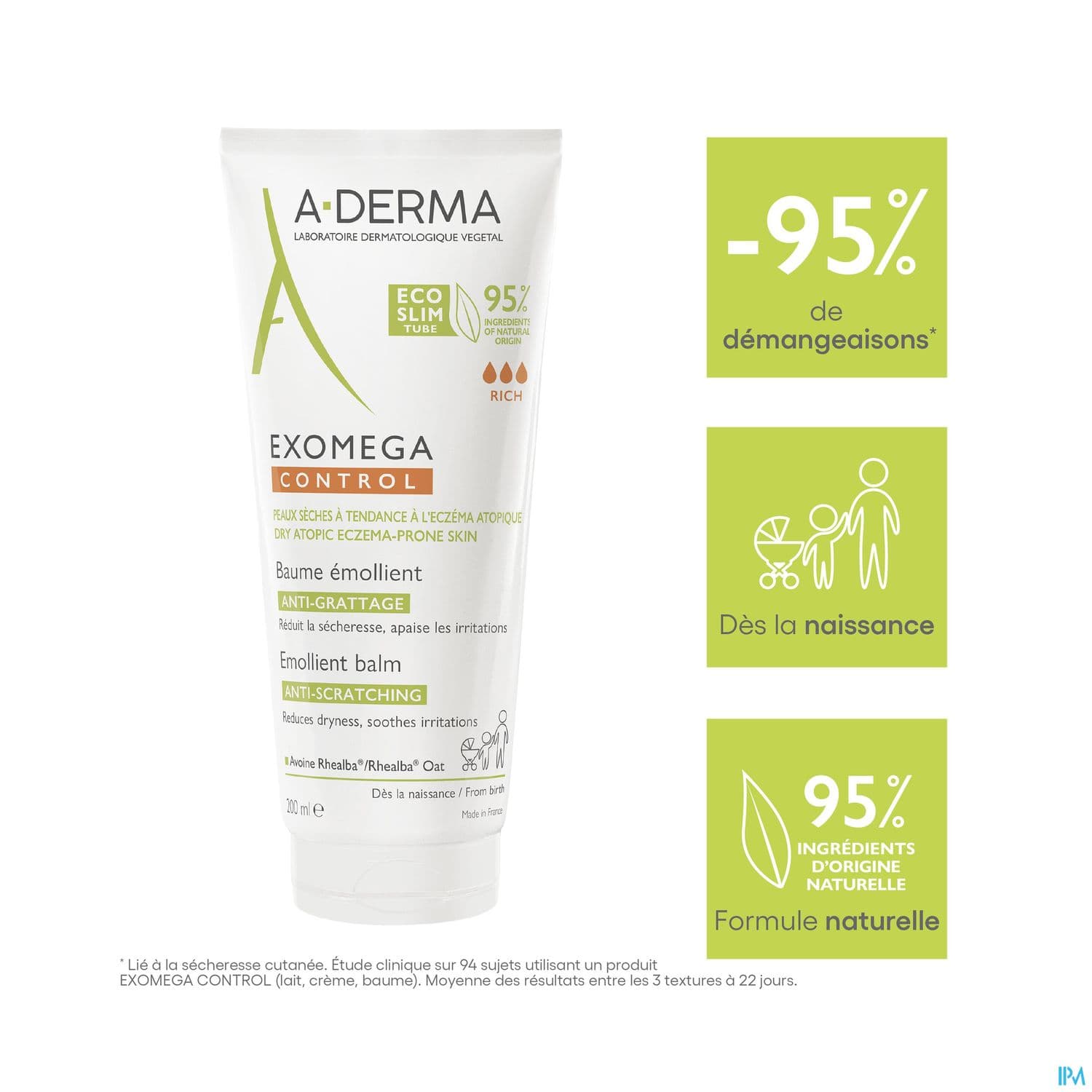 A-DERMA EXOMEGA CONT BAUM 200ML