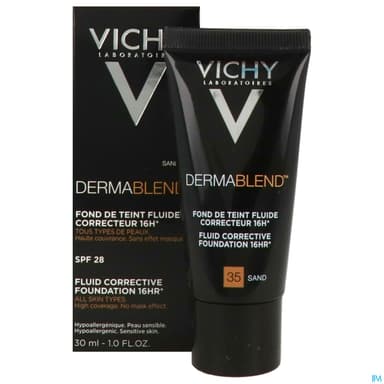 Vichy Dermablend Fluide Fond De Teint Correcteur 35 Sand 30ml
