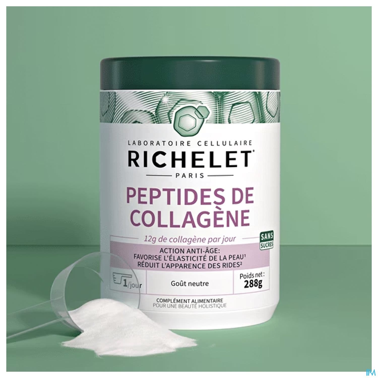 Richelet Regeneration De La Peau Peptides De Collagene Pot 288g