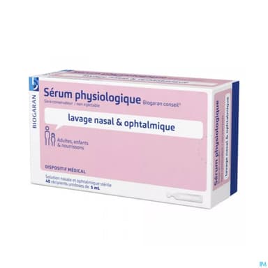 SERUM PHYSIO 0,9% BGR DOSE 5ML40
