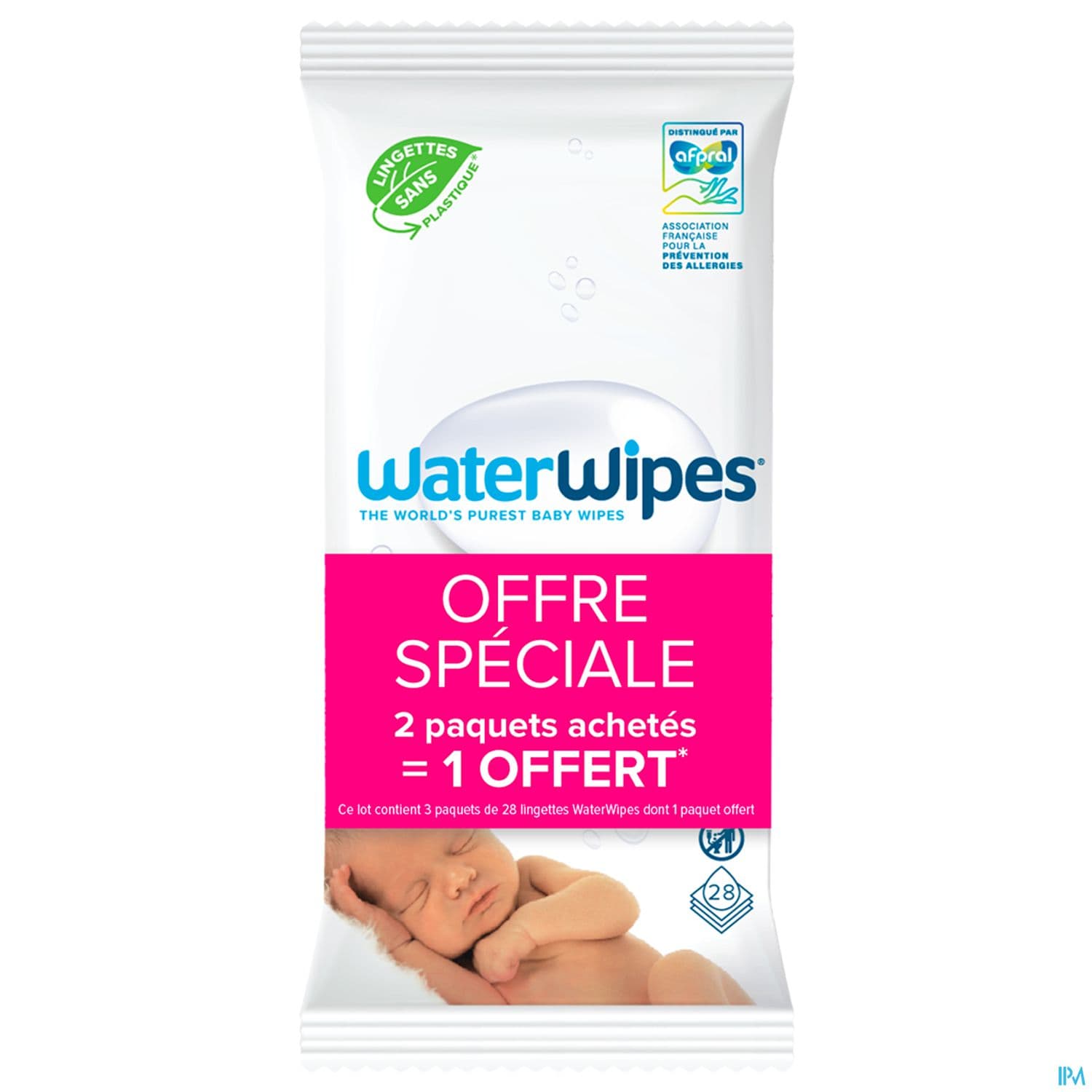 WATER WIPES LINGET BB 99.9% 3X28