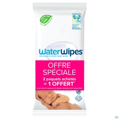WATER WIPES LINGET BB 99.9% 3X28