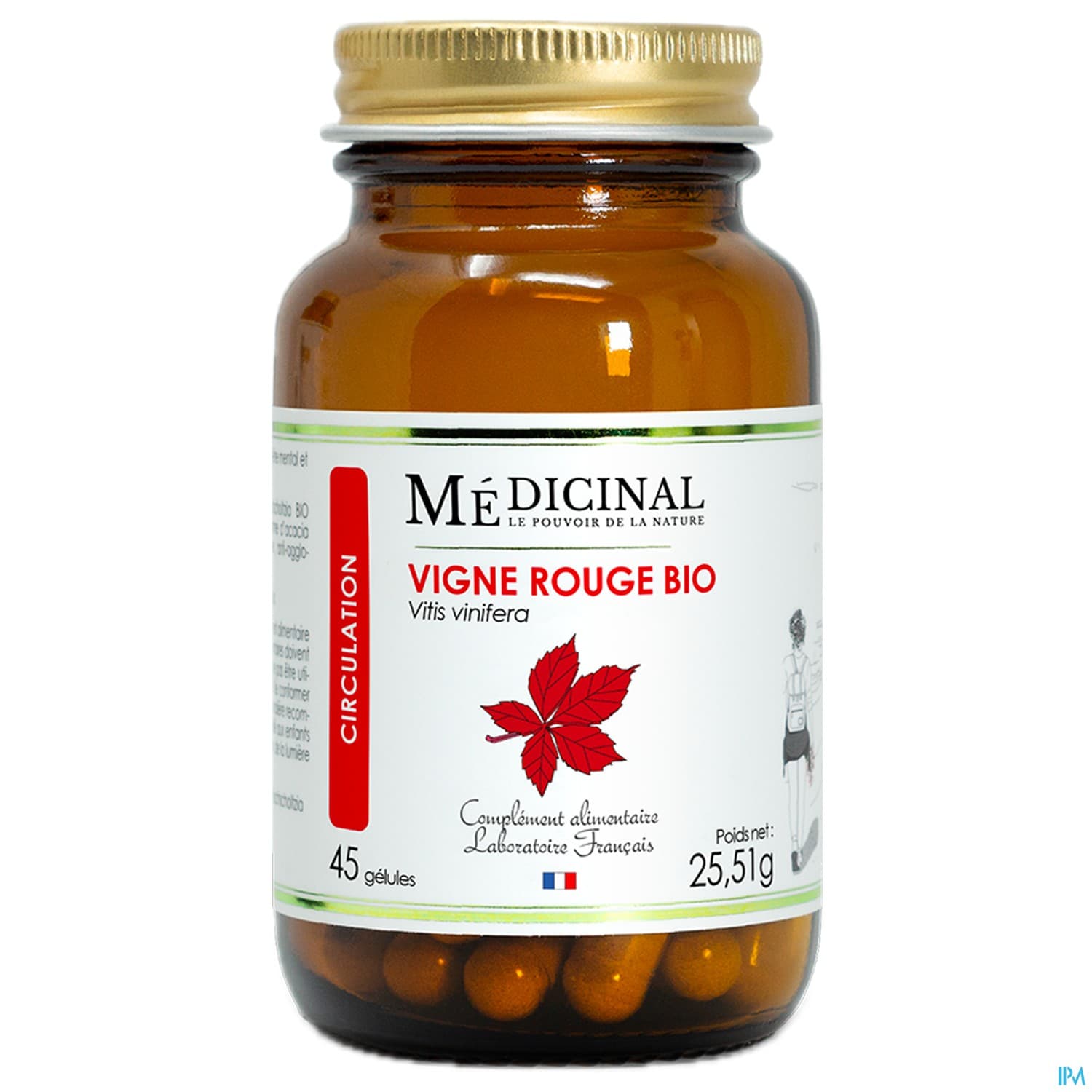 Medicinal Vigne Rouge Bio Gelule 45