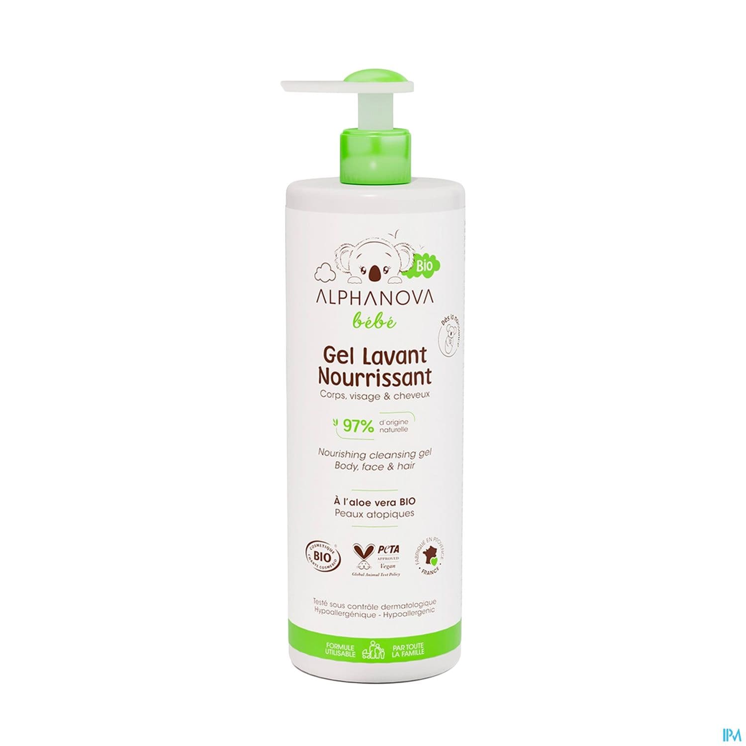 ALPHANOVA BB GEL LAV NOUR BIO400ML