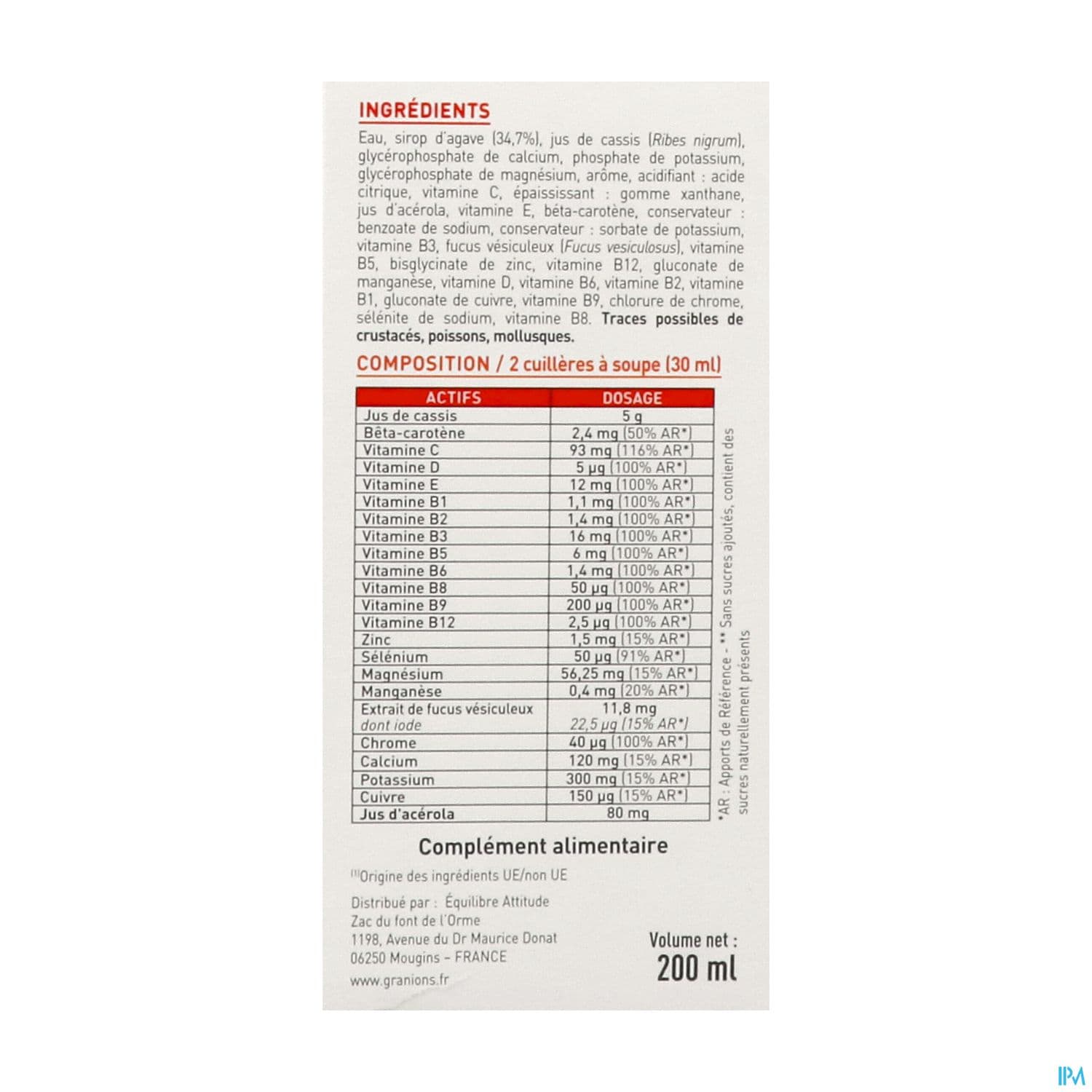 GRANIONS KID 23 VIT TUTTI SP 200ML