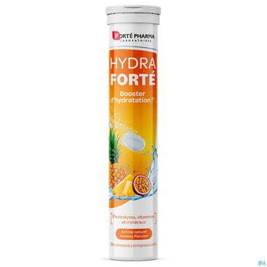 Forte Pharma Hydra Forte Booster D'hydratation Gout Ananas Passion Comprime Effervescent 24