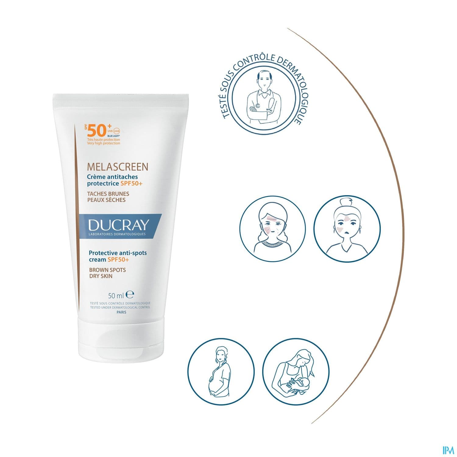 Ducray Melascreen Uv Creme Antitaches Spf50+ 50ml
