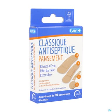 CARE+ PANS CLASS ANTISEPTIQUE BT30