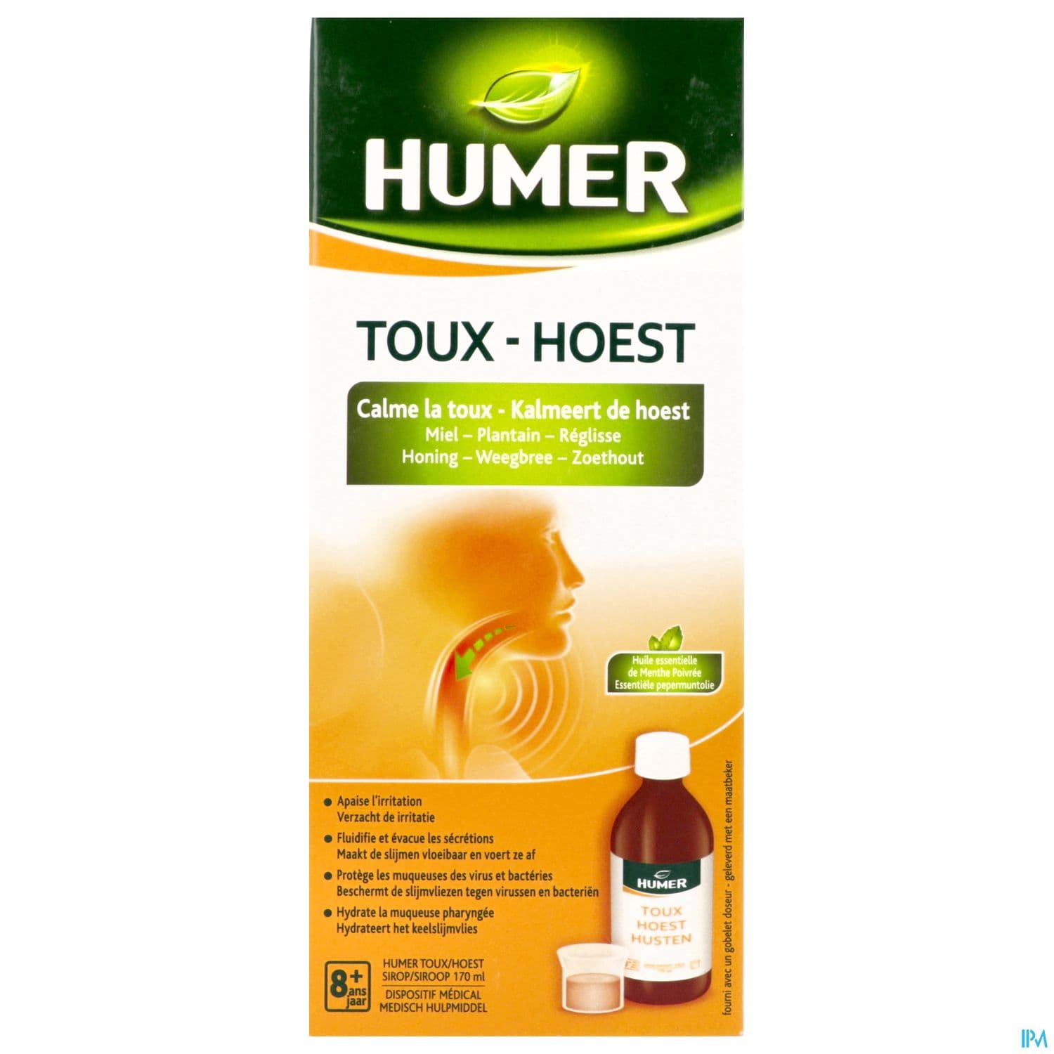 HUMER TOUX MIEL/PLANT/REG SP 170ML