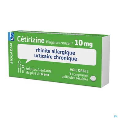 CETIRIZINE 10MG BIOG CONS CPR SEC7