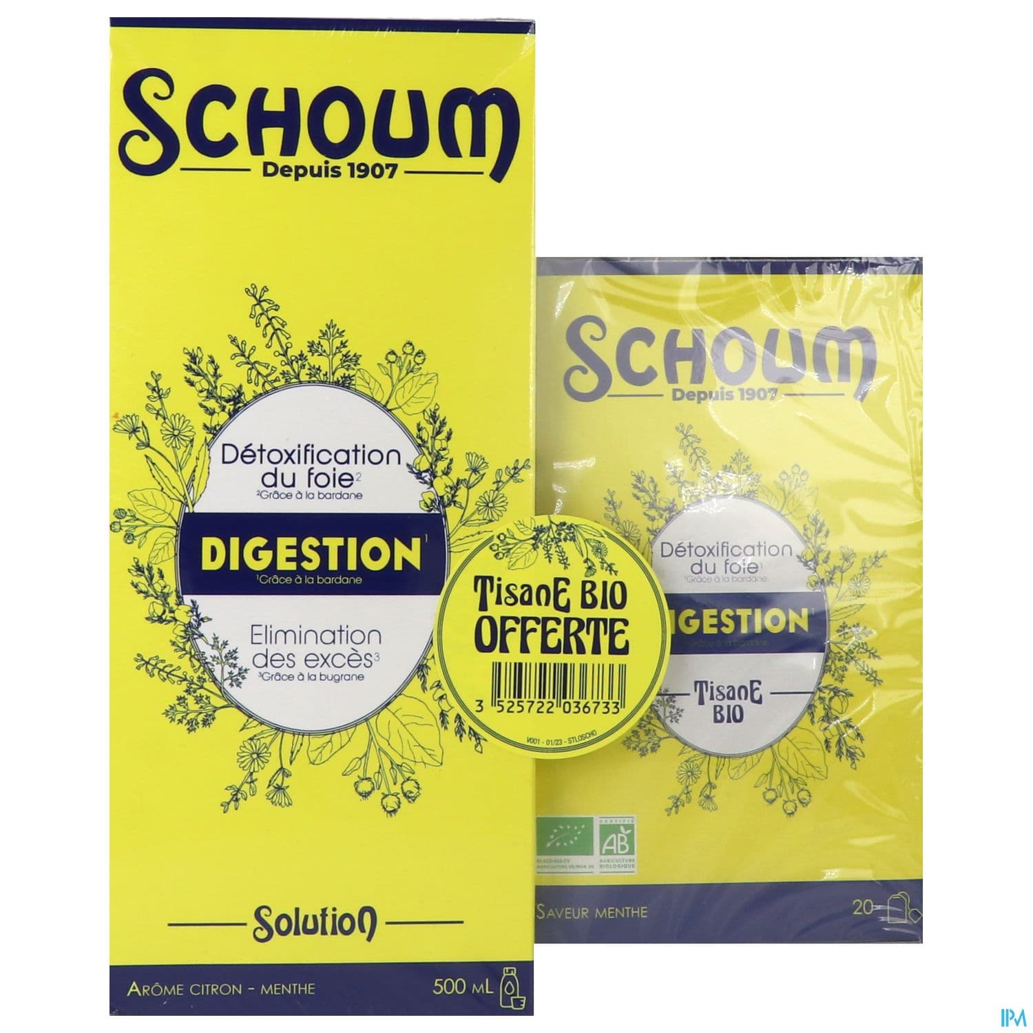 SCHOUM DIGESTION 500ML+TIS BIO OFF