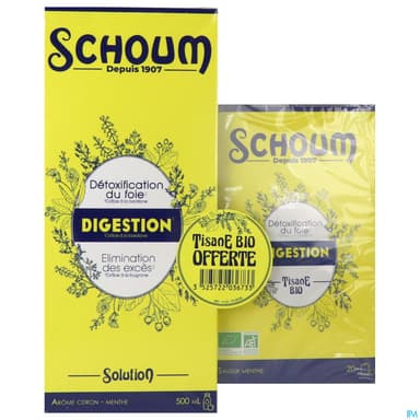SCHOUM DIGESTION 500ML+TIS BIO OFF
