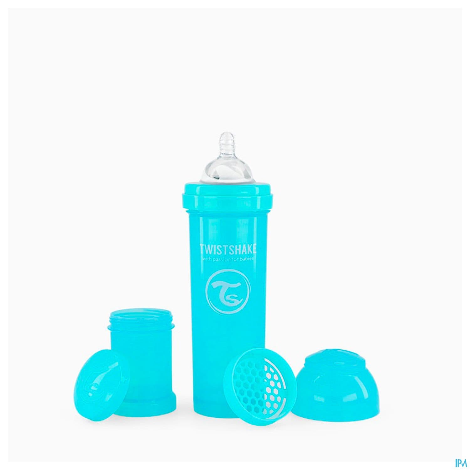 TWISTSHAKE BIB 330ML BLEU PAST 4M+