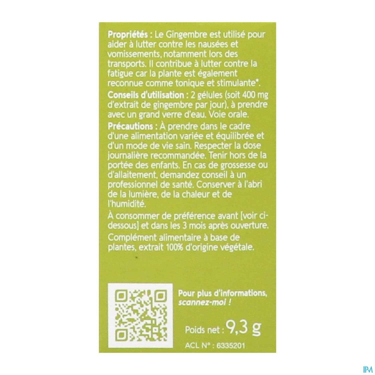 Naturactive Gingembre Bio Gelule 30