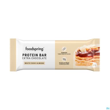 Foodspring Protein Bar Extra Chocolate White Chocolate Almond 45g
