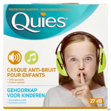 QUIES CASQUE ENF A/BRUIT VERT