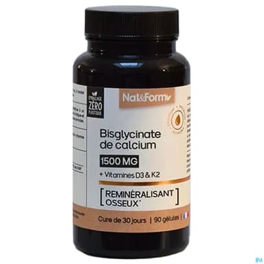 Nat Et Form Complexe Calcium D3 K2 Gelule Vegetale 90