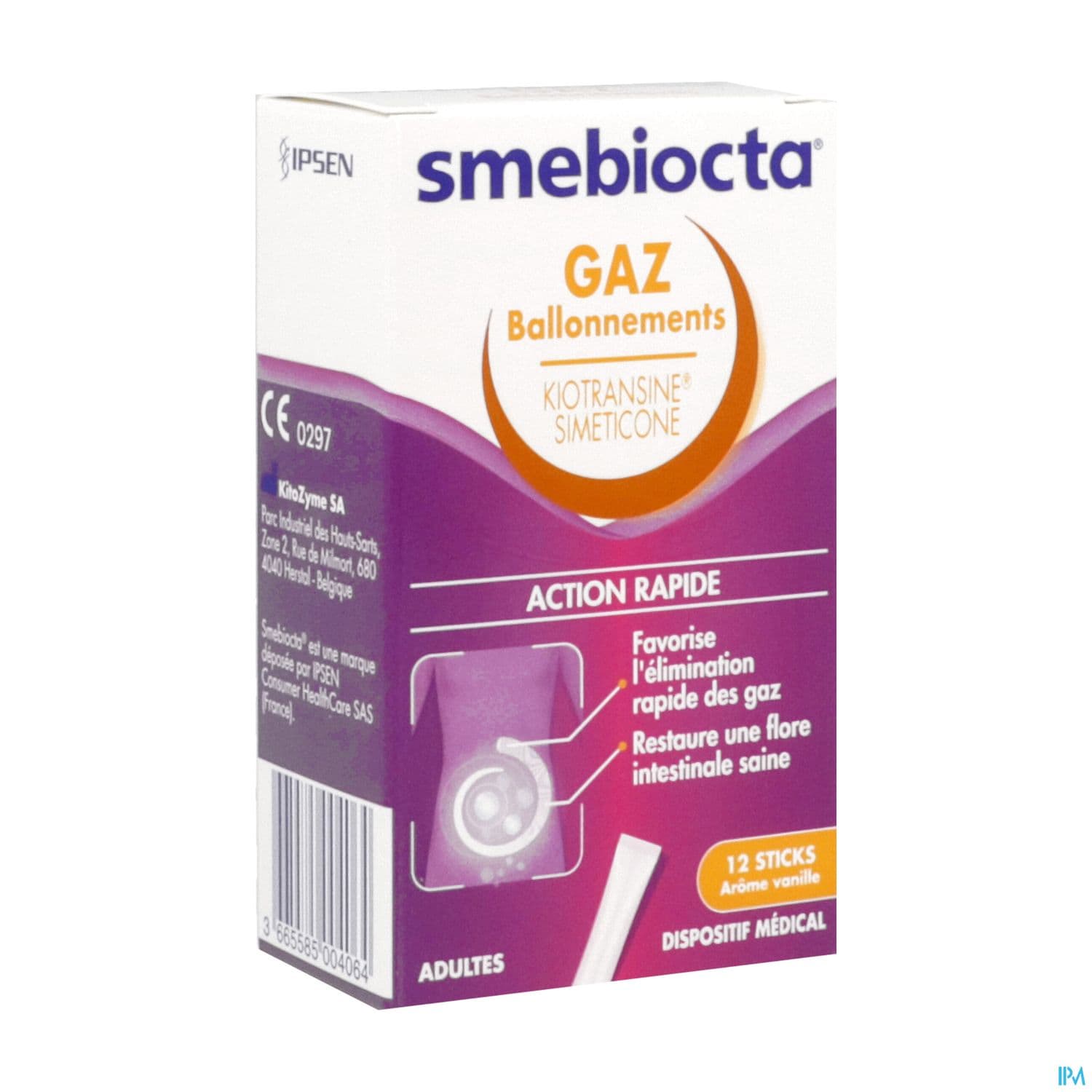 SMEBIOCTA GAZ BALLONNEMENT STICK12