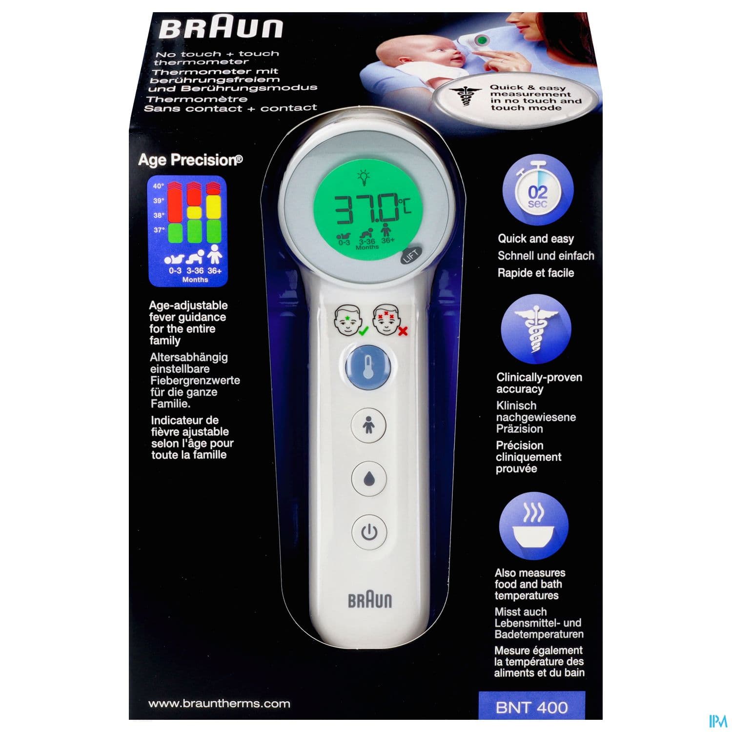 THERMOSCAN SANS CONTACT BNT 400