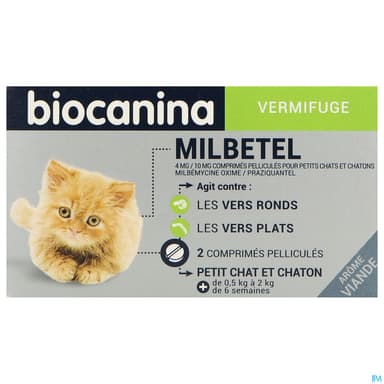 Milbetel 4mg/10mg Chaton Comprime 2