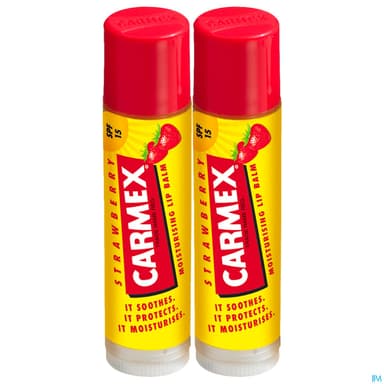 CARMEX STICK LEV SPF15 FRAISE X2