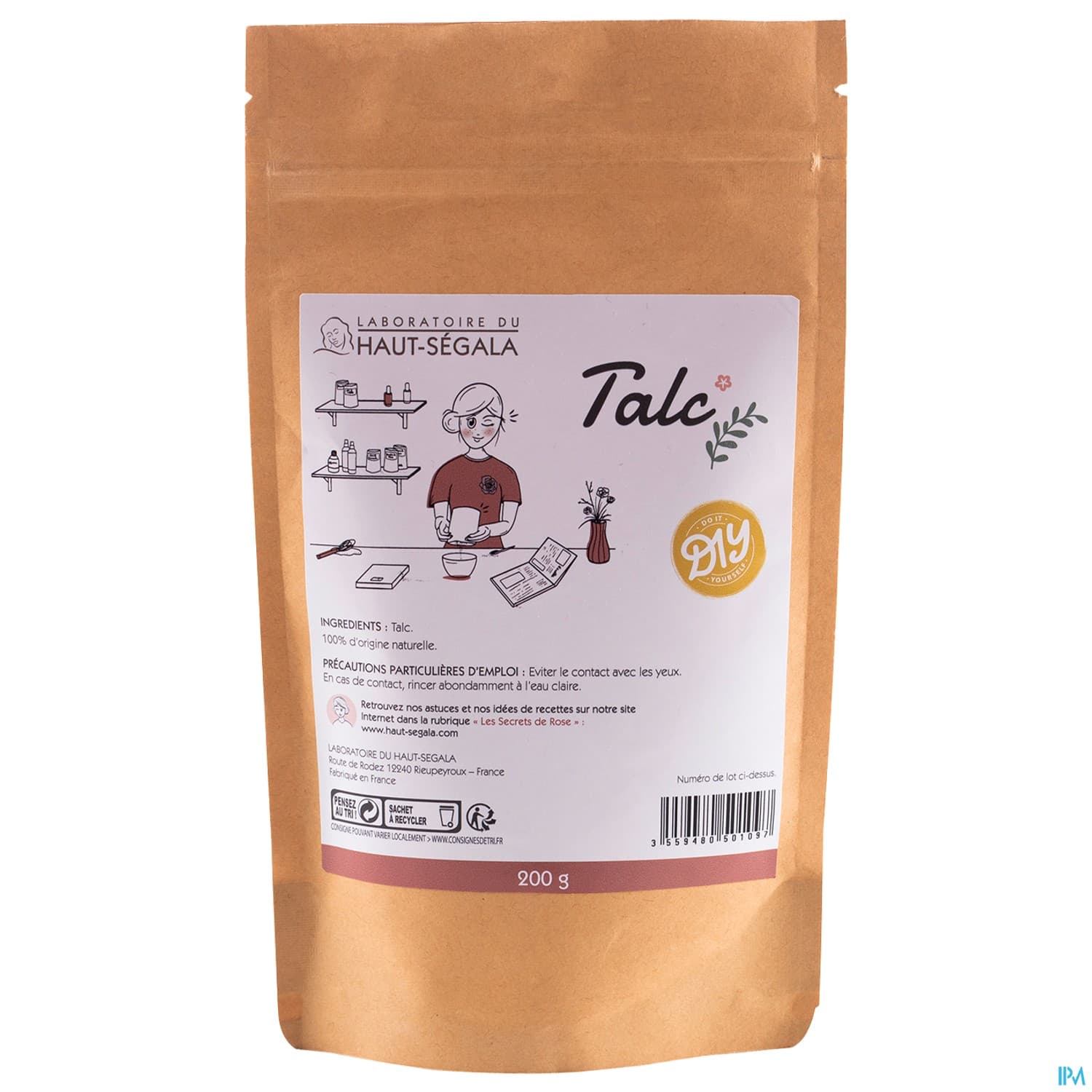 Laboratoire Du Haut-segala Talc 200 Gr