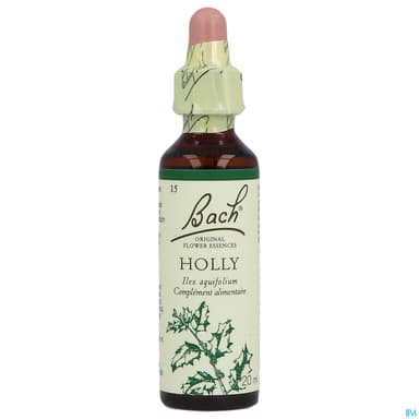 Fleurs De Bach Original 15 Holly Compte Gouttes 20ml