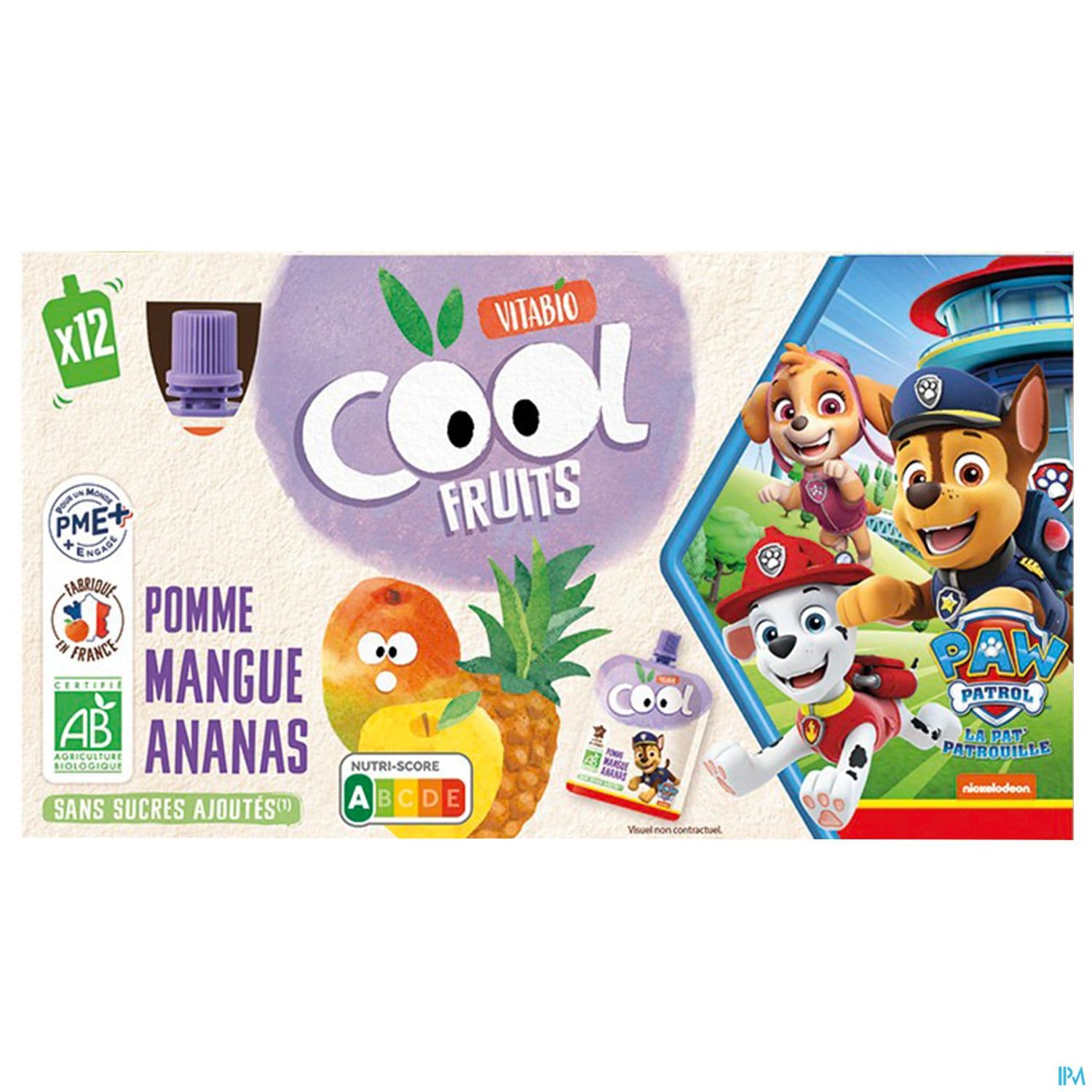 VITABIO COOL POM/MANG/ANANA 12X90G