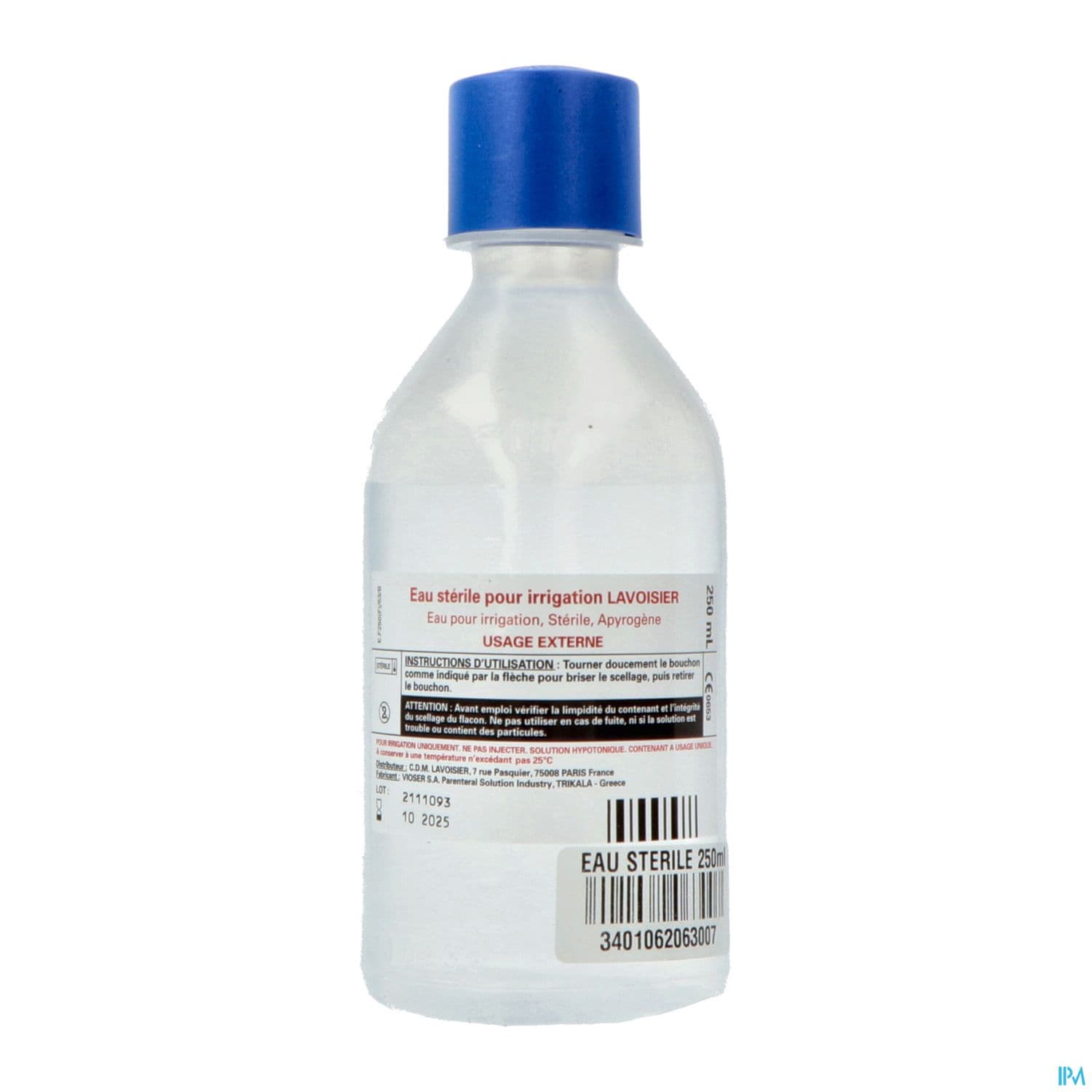 Lavoisier Eau Sterile Irrigation 250ml