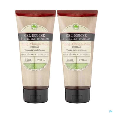 Vitae Cosmetics Gel Douche Ylang Musc 200ml X2