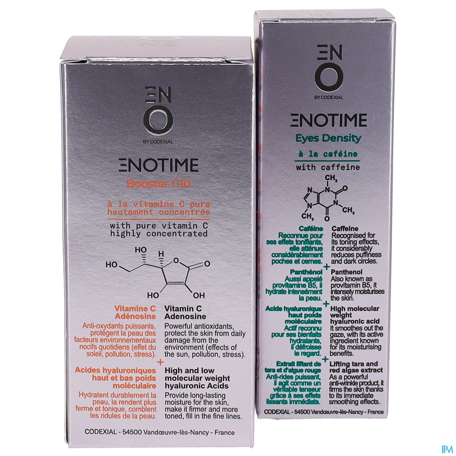 Codexial Enotime Booster C10 Serum 15ml + Eyes Density Gel Contour Yeux 15ml