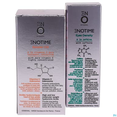 Codexial Enotime Booster C10 Serum 15ml + Eyes Density Gel Contour Yeux 15ml