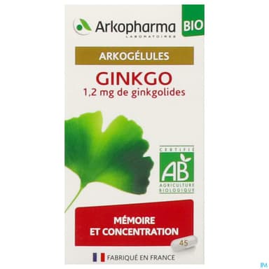 Arkogelules Ginkgo Bio Caps 45