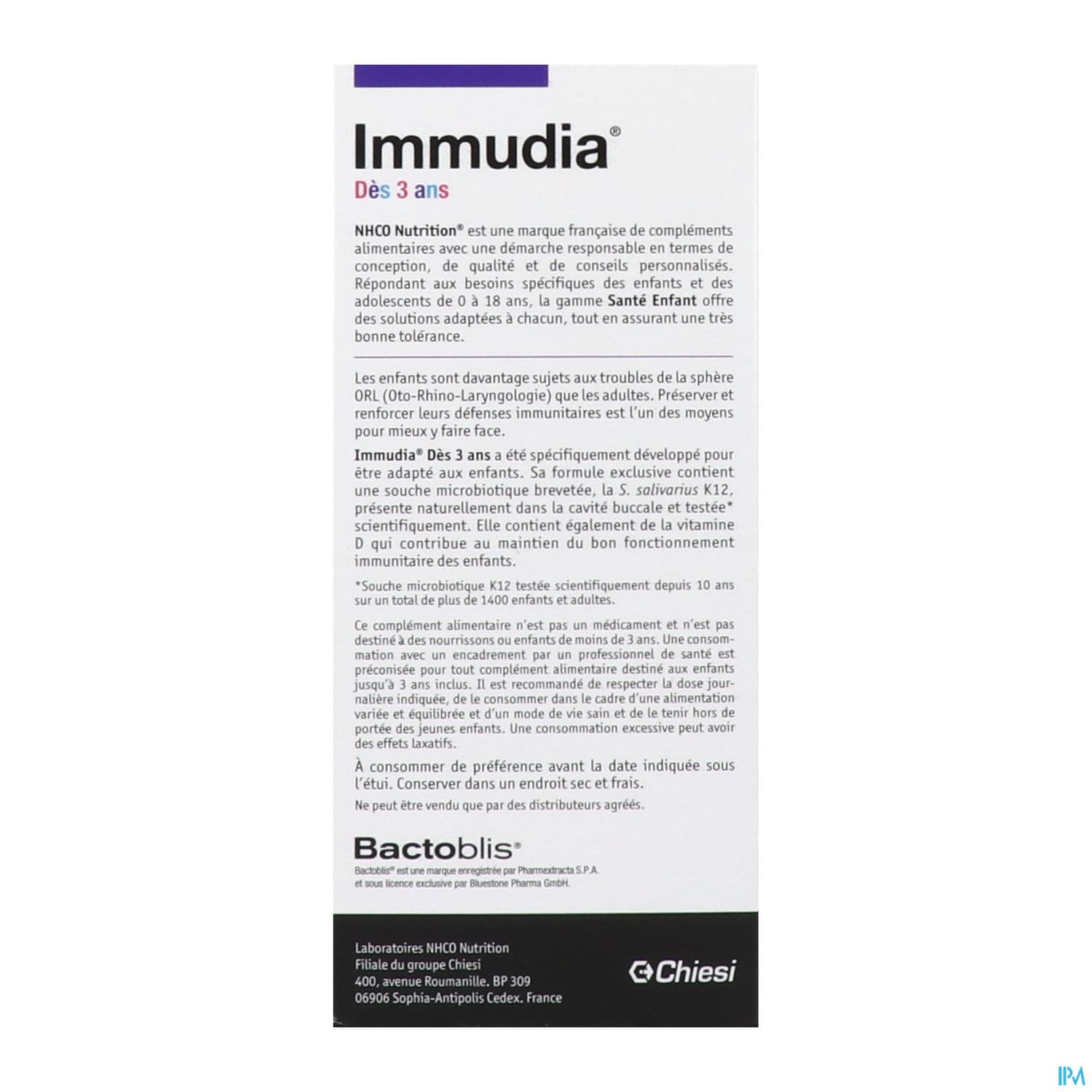 NHCO IMMUDIA +3ANS COMP SUC 30