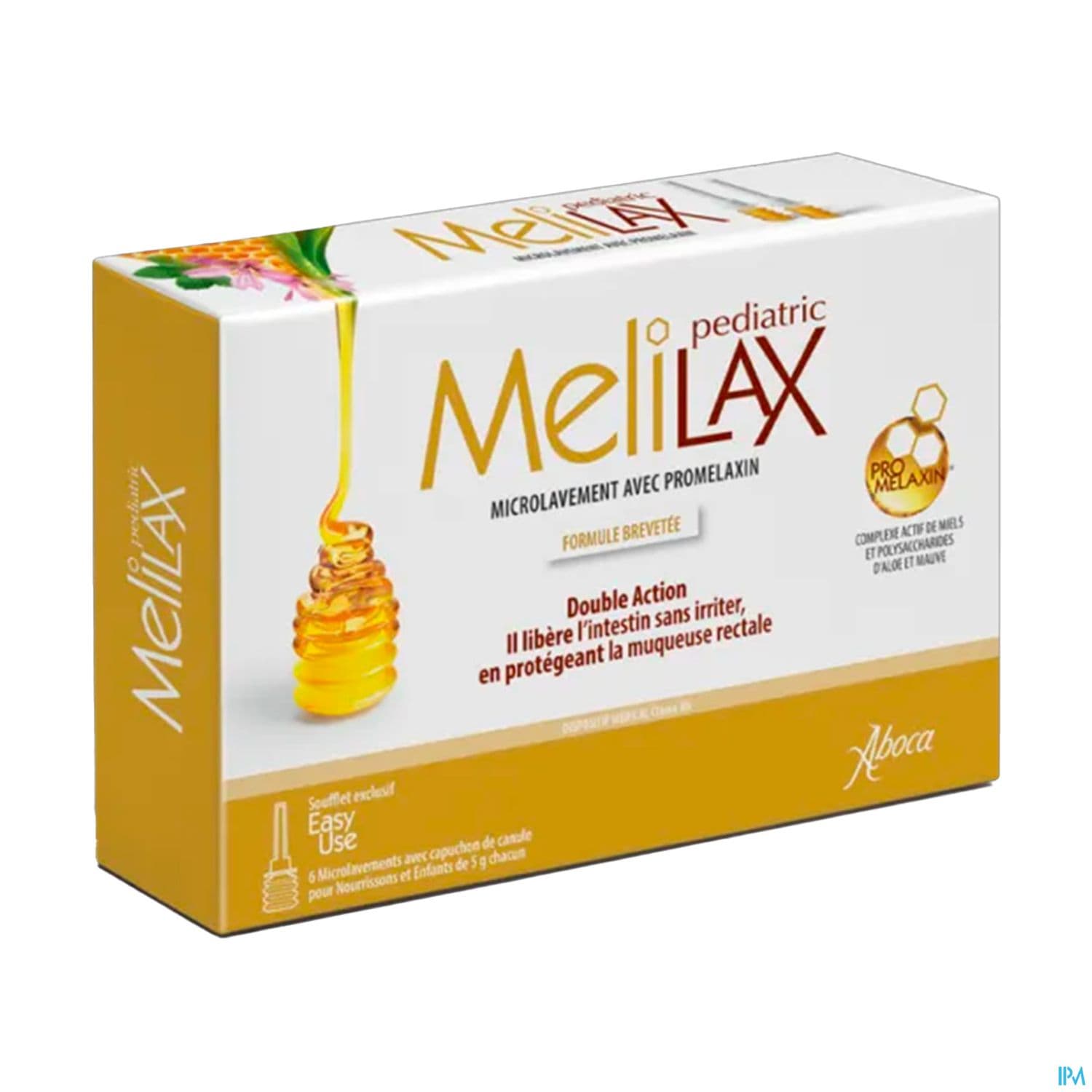Aboca Melilax Pediatric Microlavement Miel 5g X6