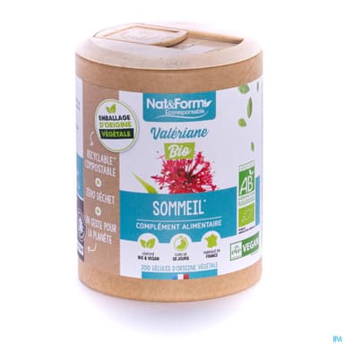 Nat Et Form Ecoresponsable Valeriane Bio Gelule Vegetale 200